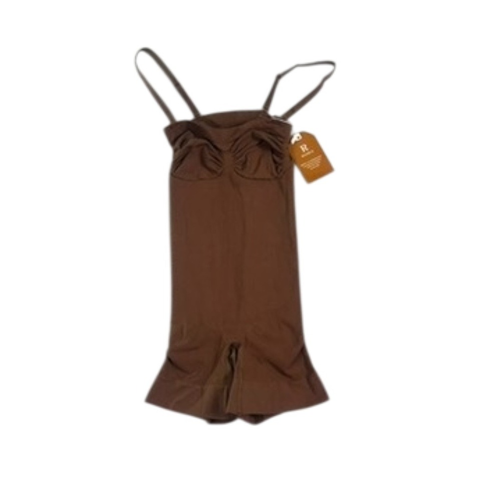 Reoria Seamless‎ Shapewear Bodysuit Brown Medium NWT